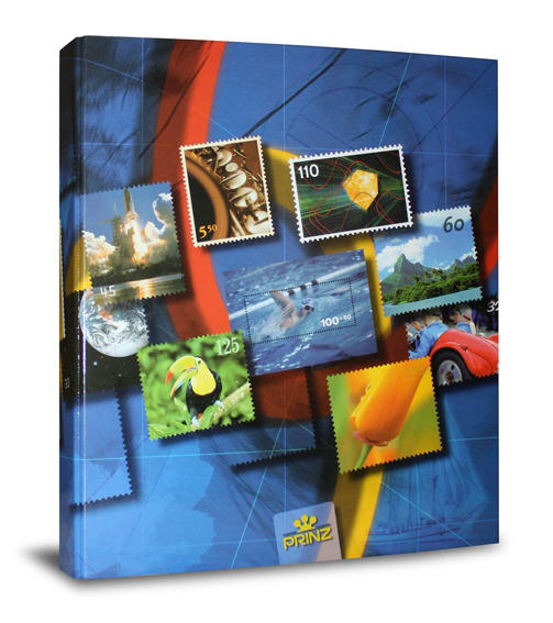 Альбом для марок немецкой фирмы PRINZ на кольцах. Альбом для марок немецкой фирмы PRINZ на кольцах.