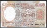 Индия. 2 рупии 1976-1991 год Космос UNC Степлер