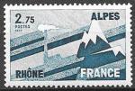 Франция, 1977 год. Регионы Франции Рона-Альпы. 1 марка