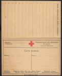 Двойная карточка Красного креста для военнопленных 1915-1917 гг.
