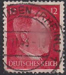 Германия (Рейх) 1941 год. Стандарт. Адольф Гитлер (ном. 12). 1 гашеная марка из серии