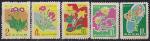 КНДР 1966 год. Цветы. 5 марок