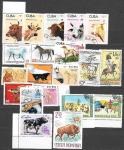Набор иностранных марок. Фауна, 20 гашеных марок