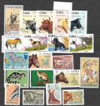 Набор иностранных марок. Фауна, 20 гашеных марок