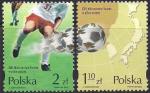 Польша 2002 год. ЧМ по футболу в Японии и Южной Кореи. 2 марки. (н