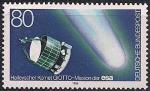ФРГ 1986 год. Исследования кометы Галлея. 1 марка