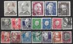 Набор иностранных марок. Германия, персоналии, 19 гашеных марок