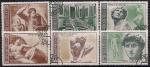 СССР 1975 год. 500 лет со дня рождения Микеланджело Буанаротти. 6 гашеных марок