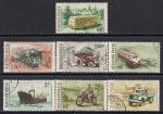 Венгрия 1955 год. Виды транспорта. 7 гашёных марок