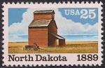 США 1989 год. 100 лет штату Северная Дакота. 1 марка