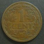 Монета 1 цент 1917 год Нидерланды