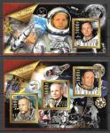 Бенин 2015 г. Космос. Н.А. Армстронг, Аполлон-2, блок и малый лист