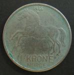Монета 1 крона 1966 год Норвегия