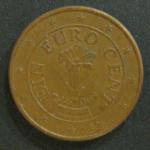 1 евро цент 2009 год. Австрия
