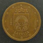 1 евро цент 2014 год. Латвия