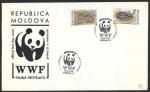 2 КПД со спецгашением - WWF. Молдова. Гаш. 1993 г.