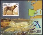 Куба 2004 год. Филвыставка "ESPANA - 2004". Собаки. Блок