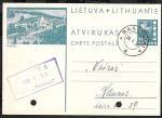 Почтовая карточка, Литва, отель Пазаислис. П.п. 28.01.1939 г.