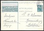 Почтовая карточка, Литва, Каунас, п.п. 18.10.1938 г.