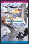Джибути 2015 год. Самолеты, 1 гашеный блок Джибути 2015 год. Самолеты, 1 гашеный блок