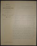 Управление Николаевской ж/д. Письмо № 7262 1905 г. 1й экземпляр