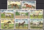 Коморские острова 1983 год. Лошади. 8 гашеных марок