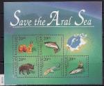 Казахстан 1996 год. Учреждение международного фонда по спасению Аральского моря. 1 блок (153.58)