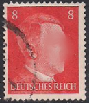Германия (Рейх) 1941 год. Стандарт. Адольф Гитлер (ном. 8). 1 гашеная марка из серии