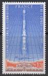 Франция 1979 год. Аэрокосмическая выставка в Ле-Бурже. Конкорд и ракета, 1 марка (+1ю)