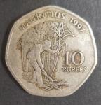 Монета Маврикий 1997 год. 10 рупий