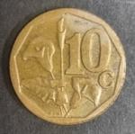 Монета 10 центов Южная Африка 2008 год. Лилия