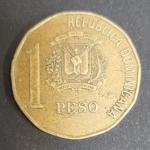 Монета Доминикана 2002 год. 1 песо