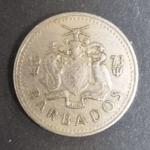 Монета Барбадос 1973 год. 10 центов