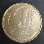 Монета Испания 1991 год. 5 песет