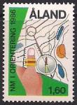 Финляндия (Аландские острова) 1986 год. чемпионаты по спортивному ориентированию. 1 марка