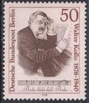 Западный Берлин (Германия) 1978 год. 100 лет со дня рождения композитора Вальтера Колло. 1 марка
