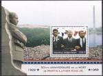 Кот дИвуар 2018 год. 50 лет со дня смерти М.Л. Кинга. блок 