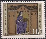 ФРГ 1979 год. 800 лет со дня смерти бенедиктской монахини Хильдегарды Бингенской. 1 марка