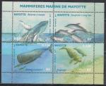 Майотта (Франция) 2005 год. Морские млекопитающие. Блок