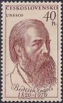 ЧССР 1970 год. ЮНЕСКО. 150 лет со дня рождения Фридриха Энгельса (8). 1 марка из серии