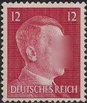 Германия (Рейх) 1941 год. Адольф Гитлер (ном. 12). 1 марка из серии