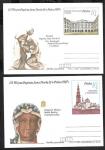 Комплект из 8 почтовых карточек, Польша, памятники архитектуры, 1987 год