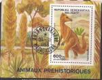 Мадагаскар 1989 год. Динозавры. Гашеный блок