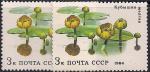 СССР 1984 год. Желтая кубышка (ном. 3к). Разновидность - яркий и бледный цвет. (Ю)