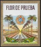 Винная этикетка Flor de Prueba, 93х105 мм, тиснение