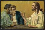 Карточка. Христос в Эммаусе. Издание Штенгеля. 20е годы
