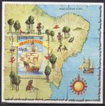 Гвинея-Бисау 1983 год. Филвыставка "Бразилиана-83". Блок