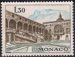 Монако 1970 год. Княжеский дворец. Парадный двор. 1 марка