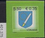 Эстония 2008 год. Стандарт. Герб уезда Вырумаа. 1 марка (401.375)