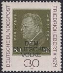 ФРГ 1971 год. 100 лет со дня рождения Первого президента Рейха Ф. Эберта. 1 марка